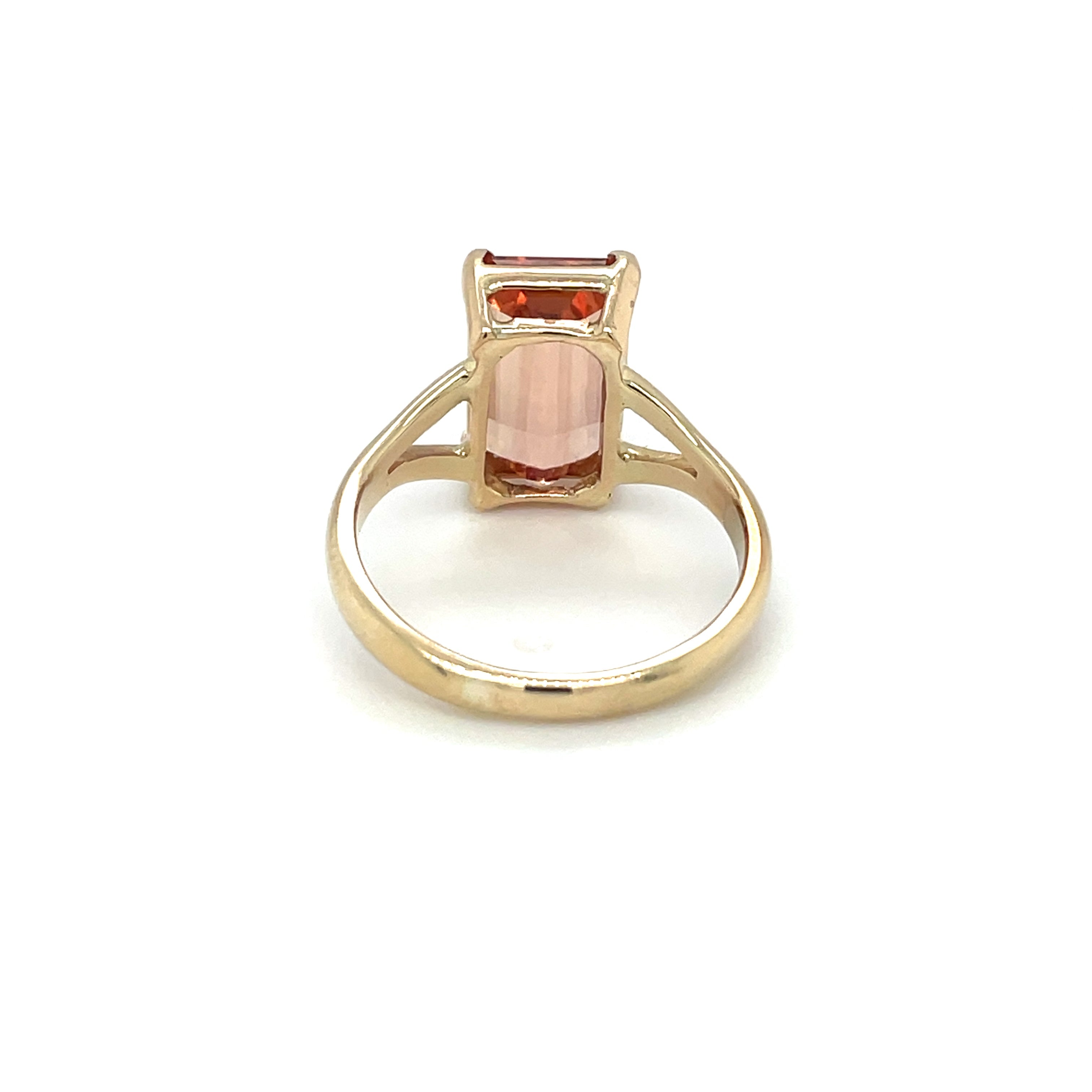 14ct Yellow Gold Tourmaline Cocktail Ring (Q1/2)