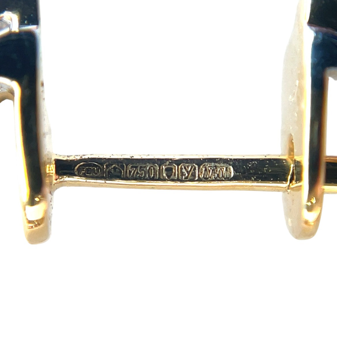 18ct Three-Tone Diamond-Set Hoop Earrings