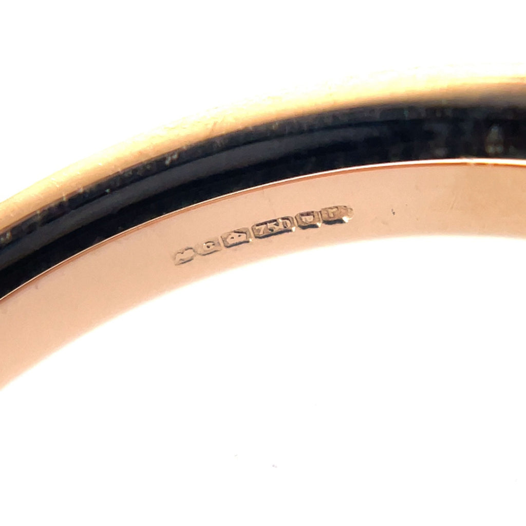 18ct Rose Gold Half-Set Diamond Eternity Ring (L)