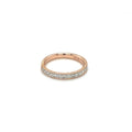 18ct Rose Gold Half-Set Diamond Eternity Ring (L)