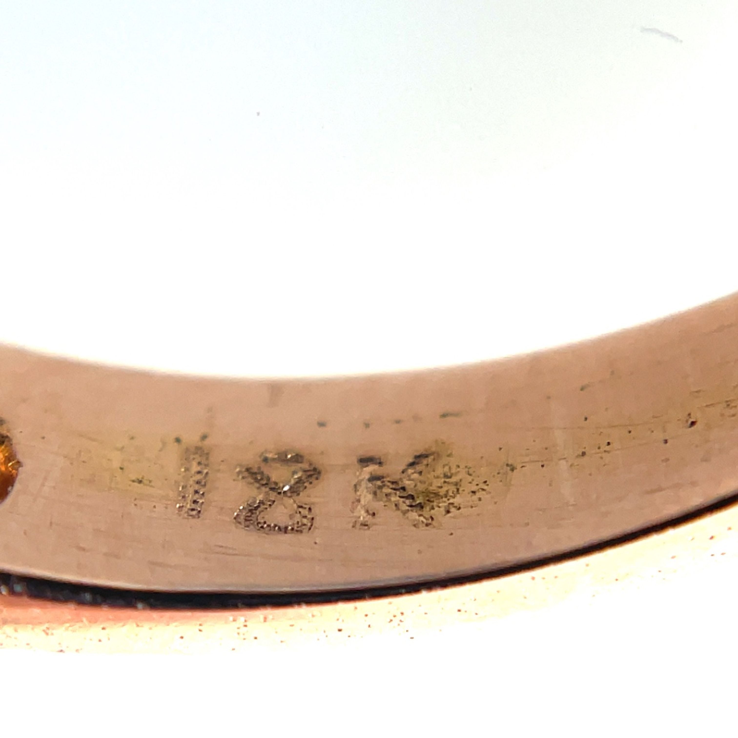 18ct Rose Gold Diamond Stacking Ring (M)