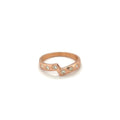 18ct Rose Gold Diamond Stacking Ring (M)