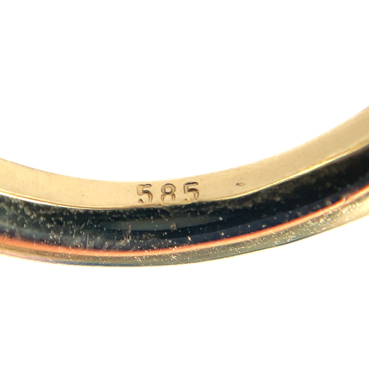 14ct Yellow Gold Oval Sapphire Solitaire Ring (M1/2)