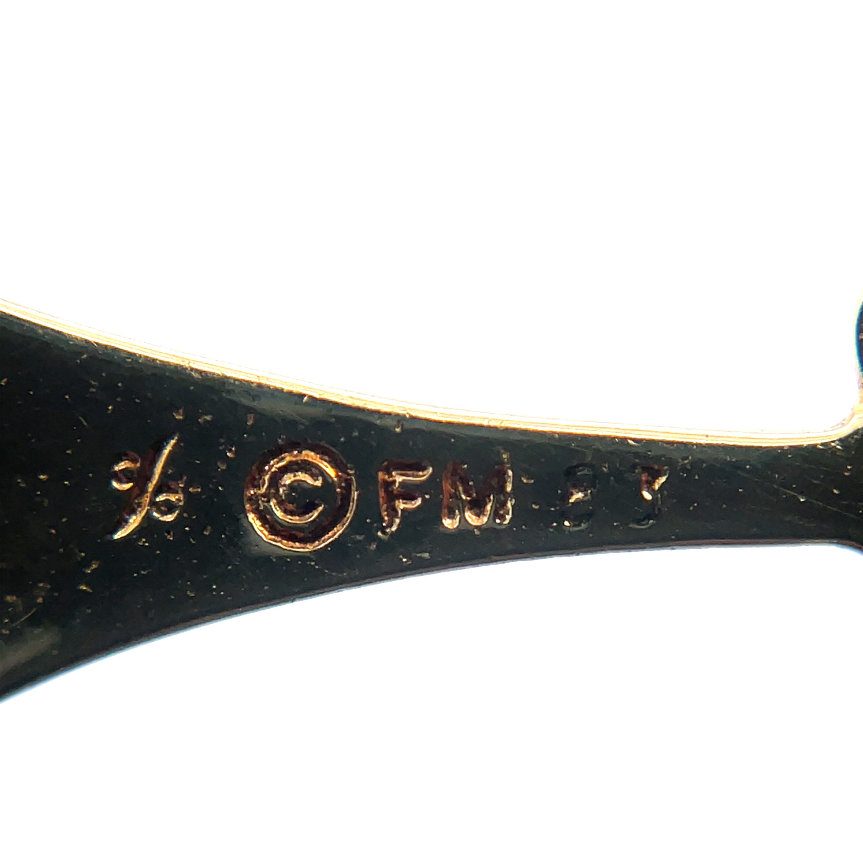 14ct Yellow Gold Cross Pendant with Pearls, Diamonds & a Sapphire