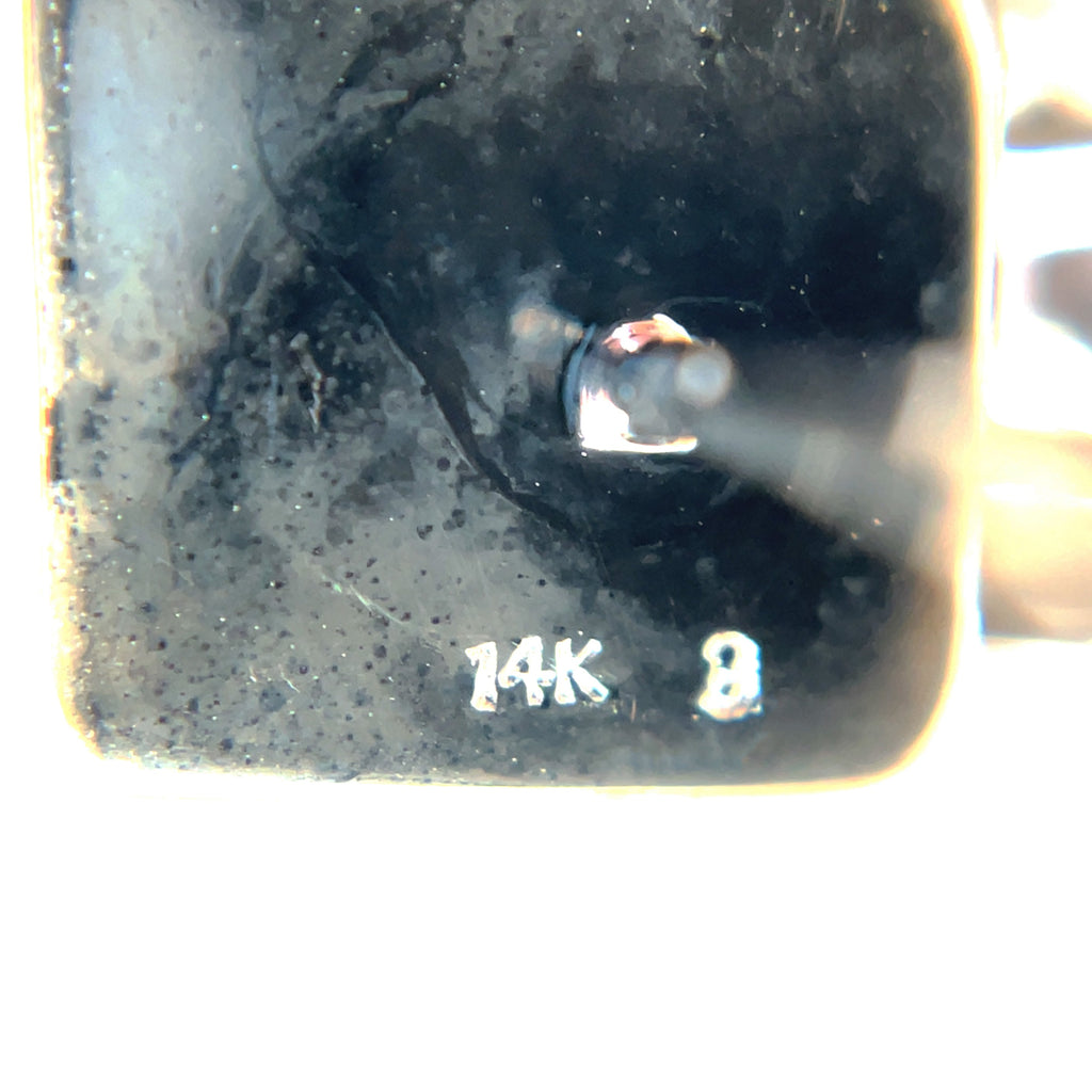 14ct White Gold Princess-Cut Rainbow Sapphires & Diamond Hoop Earrings