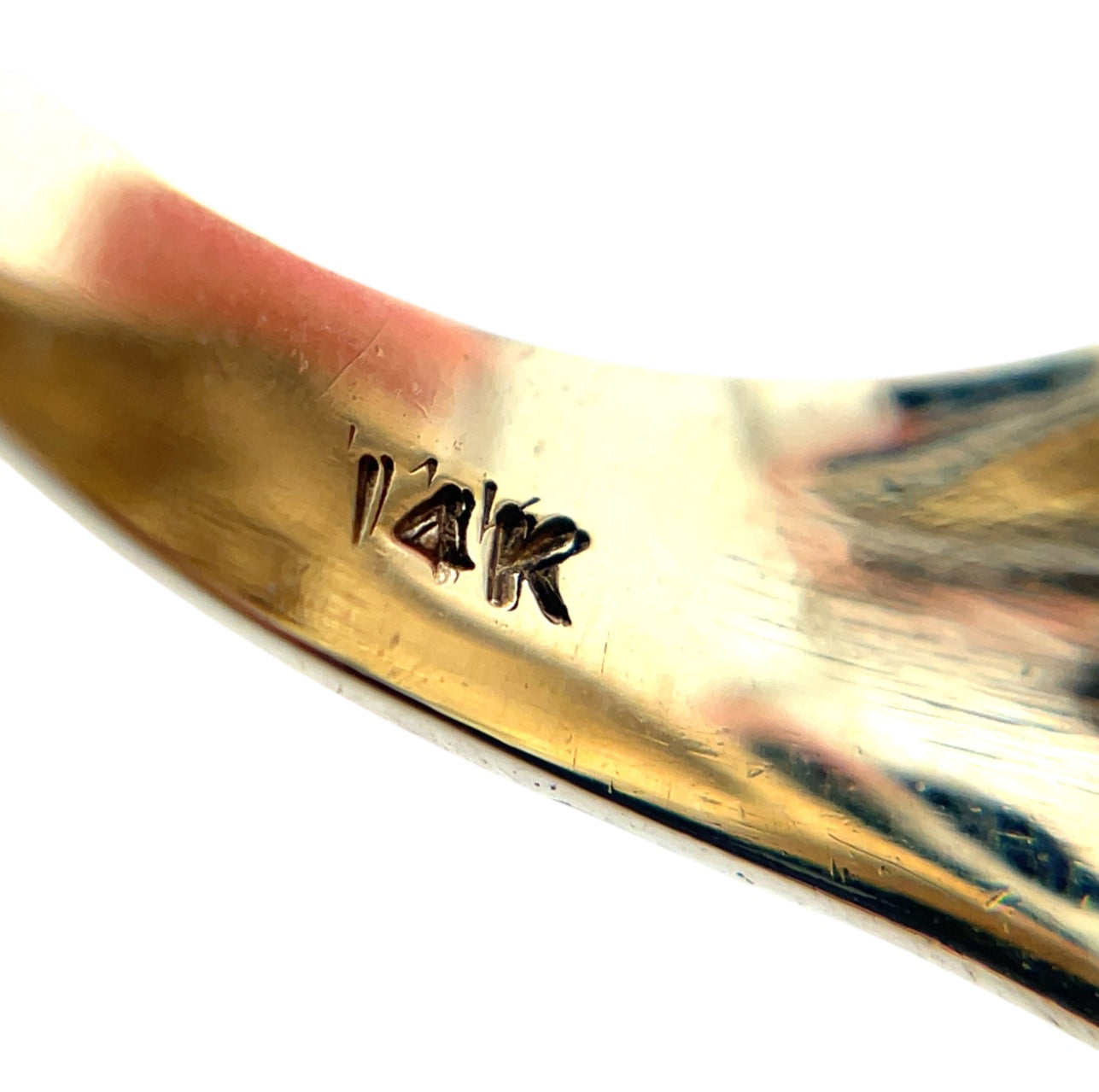 14ct Yellow Gold Lion Head Ring (M)