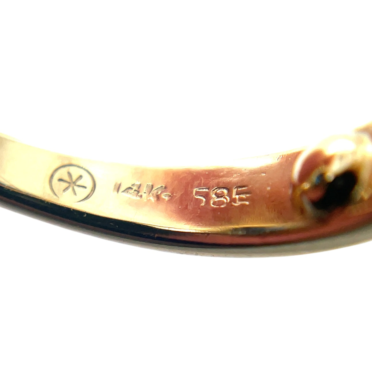 14ct Yellow Gold Sapphire & Diamond Cluster Ring (K)