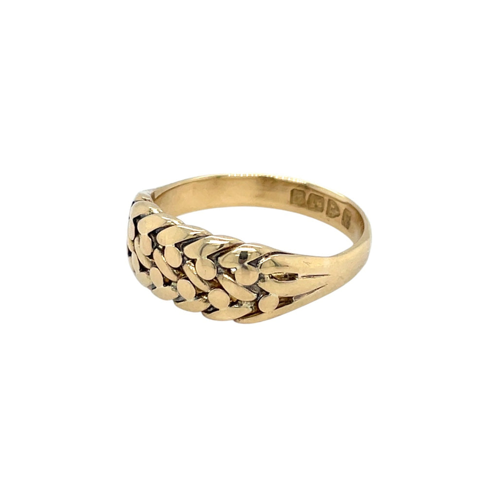 18ct Gold Keeper Ring (P)