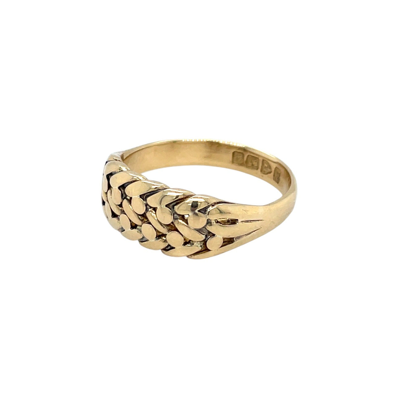 18ct Gold Keeper Ring (P)