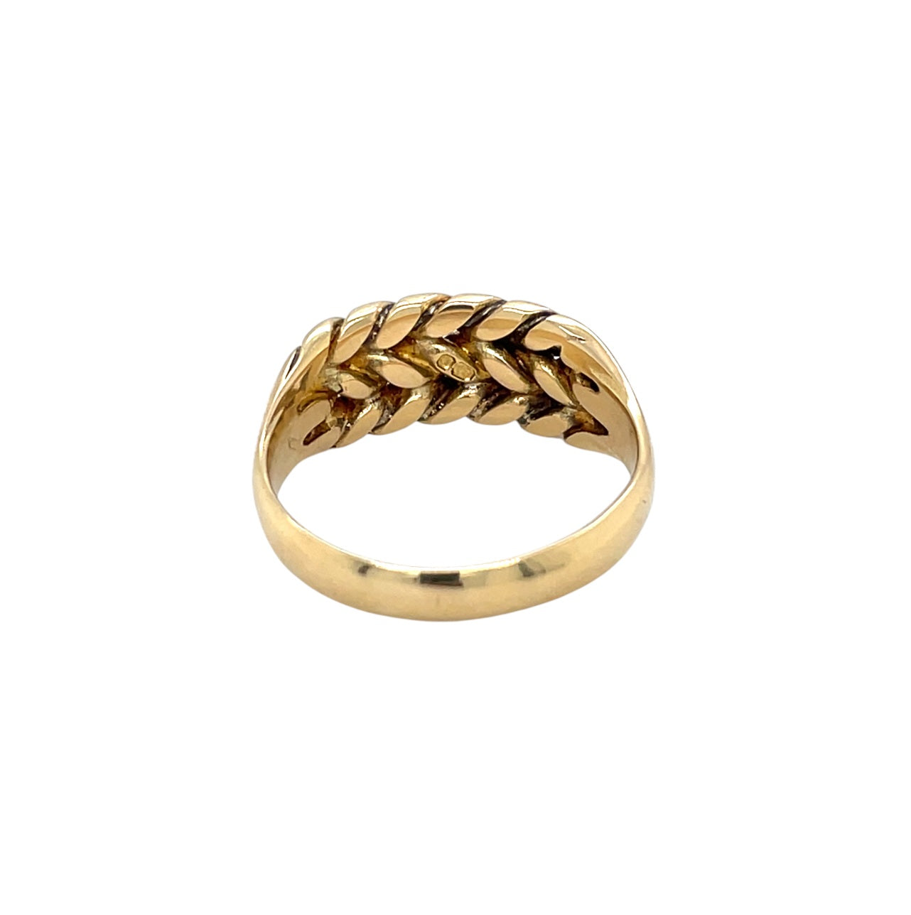 18ct Gold Keeper Ring (P)
