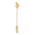 18 & 9ct Yellow Gold & Ruby Robin Lapel Pin